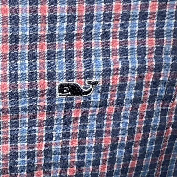 Vineyard Vines Performance‎ Mens Plaid Long Sleeve Classic Fit Tucker Shirt L - Picture 4 of 5